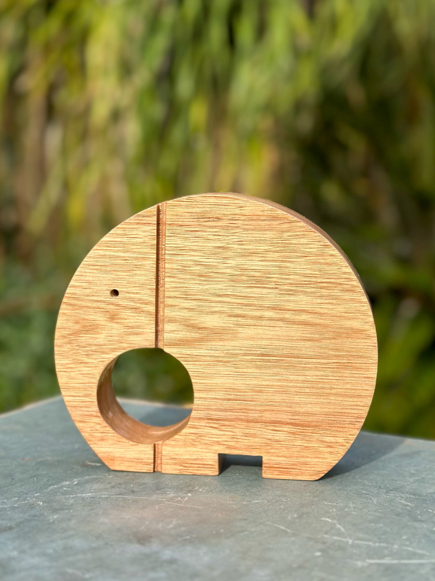 Abstract Hardwood Elephant