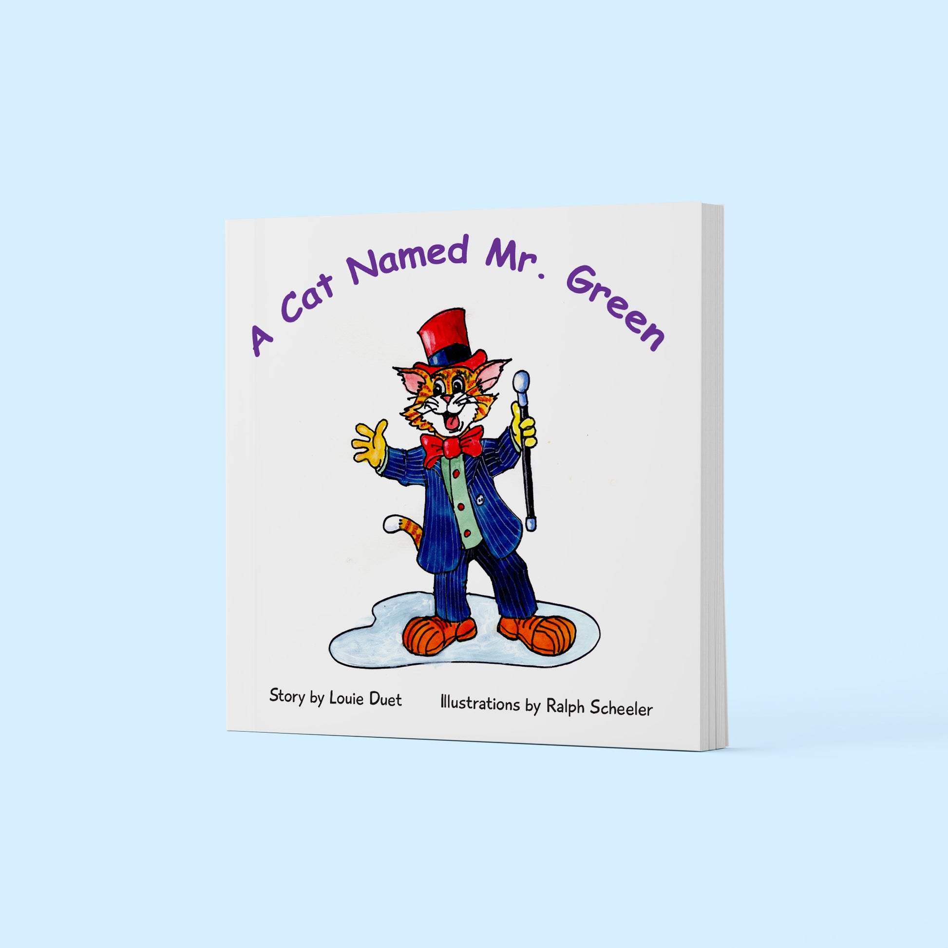 A_Cat_Named_Mr_Green_By_Louie_Duet_Illustrated_Childrens_Book